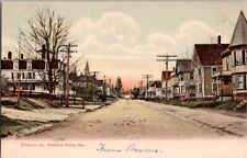 Franklin St., Rumford Falls, Me. Maine street view  G.W. Morris postcard picture