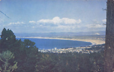 Monterey Bay CA California, Panoramic View Shoreline, Pacific, Vintage Postcard picture