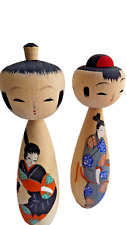 A set of small and very cute kokeshi dolls  retro ofthe Showa period (1926-1986) picture