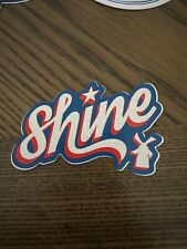 Shine Red White Blue Text Sparkle Dutch Bros Coffee Sticker Decal 2018 July picture
