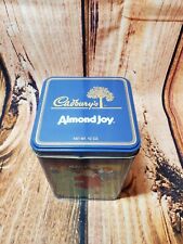 VINTAGE 1990s Cadbury's Almond Joy Square Tin WITH LID 12 oz picture