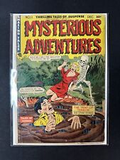 Mysterious Adventures #10 1952 GdVg pre-code horror cover-skeleton picture