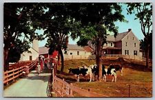 Lancaster Pennsylvania Amish Homestead Scenic Countryside Chrome Postcard picture