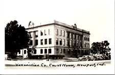 Real Photo Postcard Vermillion County Court House in Newport, Indiana picture