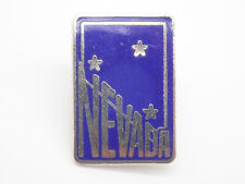 Nevada State Outline Silver Tone Vintage Lapel Pin picture