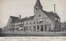 1908 RPPC Union Railroad Depot Ottumwa Iowa Real Photo Postcard picture