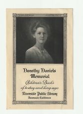 Dorothy Daniels Memorial Riverside Public Library Bookplate 1916 Mission Inn picture