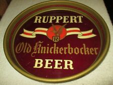 OLD ANTIQUE RUPPERT OLD KNICKERBOCKER BEER METAL ADVERTISING BAR SERVING TRAY picture
