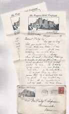 1903 CONGRESS HOTEL PLAZA CHICAGO IL LETTER ON STATIONERY W/ COVER SISTER TO BRO picture
