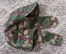 COLLECTIBLE VINTAGE HAT EARFLAPS GREEN FIELD CAP GREENISH CAMOUFLAGE  HEADWEAR picture
