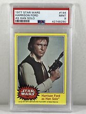 1977 Topps Star Wars Card #144 Harrison Ford As Han Solo PSA 9 MINT picture