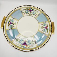 Noritake Art Deco Large Serving Cake Plate With Gold Trim picture
