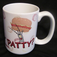 GOT KRABBY PATTY ? Ceramic Mug Universal Studios SpongeBob SquarePants RARE EUC picture