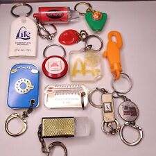 Vtg 80s 90s Advertisement Crayon Mcdonalds Phone Keychain Keyring Lot Of 12 USA picture