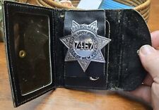 VTG OBSOLETE NYPD NEW YORK CITY AUXILIARY POLICE BADGE /w CASE, ID, & COLLAR PIN picture