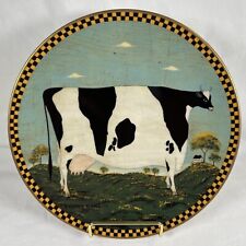 Vtg 1994 Lenox Warren Kimble Barnyard Holstein Cow Plate 8” #A4066 picture
