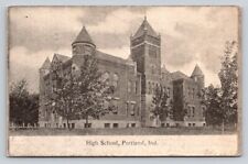 c1900s High School Portland Indiana P27A picture