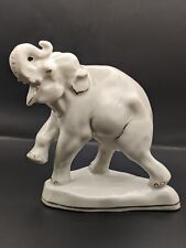 Vintage Small Figurine Soviet USSR Elephant Figure Gorodnitsa Porcelain Statue picture