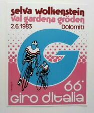 Promotional Stickers 66. Giro D'Italia 1983 Selva Wolkenstein Val Gardena picture