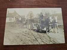 Antique Real Photo Postcard Horse Drawn Wagons RPPC Farm Life Prarie Old West picture