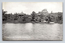 Saylorsburg PA Cottages at Lake Poponoming Saylors Lake GV Millar Postcard picture