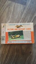 Vintage 1961 American Heritage Picture & History Cards 1896 - 1936 Automobiles  picture