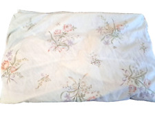 Vintage JC Penney Fitted Twin Sheet Beige Rose Bouquet Cottage Farmhouse 1980s picture