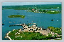 Cape Porpoise ME-Maine, Aerial View Cape, Water, c1962 Vintage Postcard picture