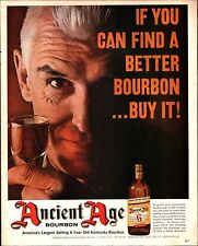 Vintage 1963 Print Ad 13.5”x10.5” Ancient Age Kentucky Bourbon liquor B7 picture