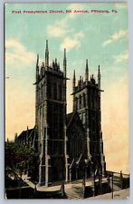 Postcard Pittsburgh PA First Presbyterian Church 1911 picture