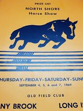 1969 North Shore Horse Show Prize List, Old Field Club, Stony Brook Long Island picture