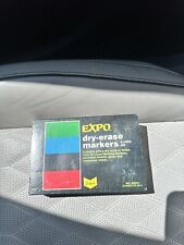 VTG Sanford Expo Dry Eraser Marker 4 Piece Set 83074 USA Black Blue Red Green picture