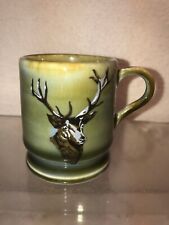 Vtg Wade Ireland Porcelain Elk Deer Buck Hunter’s Cabin Souvenir Mug Shot Glass picture