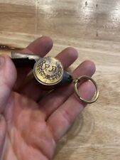 Fireman Fire Department Whistle Western Brass Firefighter Chief Man Cave GIFT picture