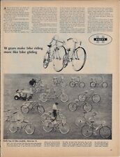 Vintage HUFFY Bikes 15 Models Print Ad~1968 picture