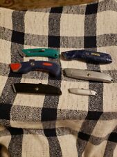 Box Cutter Utility Knife Lot Of 6 Mixed Knives TSA Confiscated 6 Knives picture