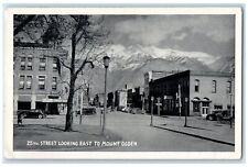 c1940's 25th Street Looking East To Mount Ogden Scene Ogden Utah UT Postcard picture