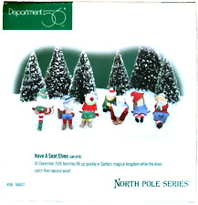Have a Seat Elves Department 56 #56437 Christmas North Pole Series-Set of 6 picture