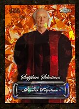 2024 Topps Chrome SAPPHIRE SELECTIONS Star Wars TPM Senator Palpatine Orange /25 picture