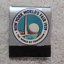 Vintage Matchbook 1939 New York World's Fair Theme Center Trylon Perisphere picture