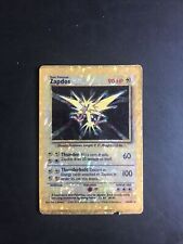 Pokemon Vending Sticker Unused 1999 Holo Zapdos 16/102 90s Played/damaged condt picture