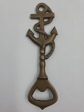 Vintage Solid Brass Nautical Boat Anchor - Beer Soda Bottle opener picture