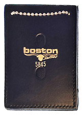 BOSTON LEATHER BADGE / ID HOLDER NECK CHAIN: Generic for all Shapes / Cutouts... picture