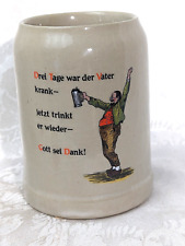 West German Humorous Beer Mug .5L picture