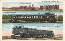 General Electric Co. Erie Pennsylvania PA Motor Car Locomotive c1920 Postcard picture