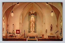 Dickeyville WI-Wisconsin, Holy Ghost Catholic Church, Altar, Vintage Postcard picture