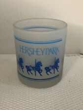 Vintage Hershey Park Frosted Tumbler/Barware Carousel picture
