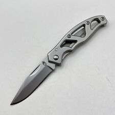 Gerber Paraframe II Mini Silver Pocket Knife Plain Edge EDC - Great condition picture