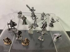 Vintage Lot of 14 Ral Partha/Rawcliffe Pewter Miniature Figurines 1990’s picture