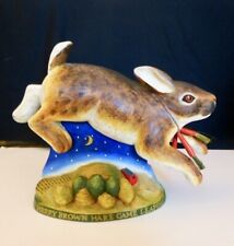 Leo Smith Folk Art HARE LEAPING OVER THE GARDEN Rabbit Ltd Edition of 1000 picture